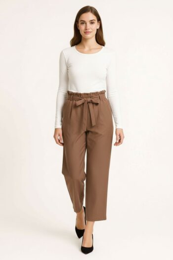 PANTALÓN CAPRI CON CINTURÓN