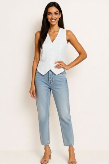 CHALECO BOTONES AJUSTE ESPALDA