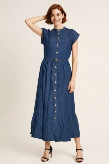 VESTIDO CAMISERO CON JARETA