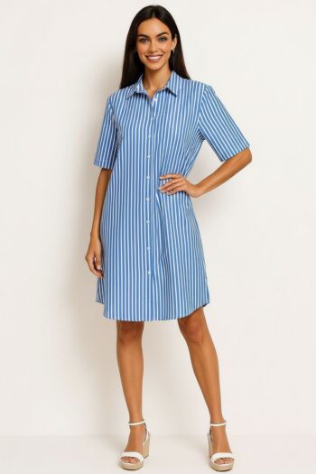 VESTIDO CAMISERO CORTO RAYAS