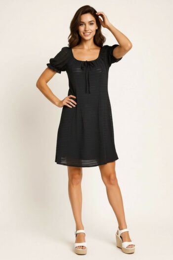 VESTIDO CAMPESINO CORTO PUNTO