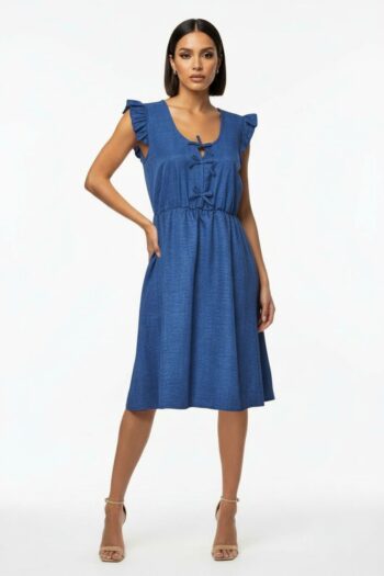 VESTIDO OLAN DETALLE MOÑOS