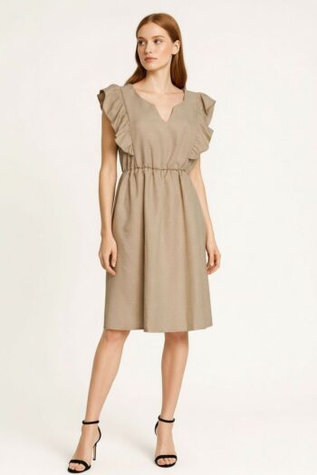 VESTIDO CORTO CON OLANES