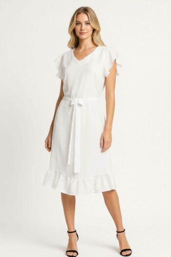 VESTIDO CORTO CINTURA AJUSTABLE