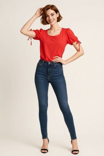 BLUSA MANGA DETALLE AMARRE