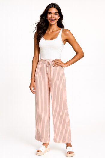 PANTALÓN CAPRI CON PRETINA AMPLIA