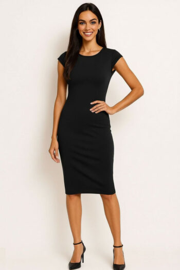 VESTIDO LARGO AJUSTE RECTO