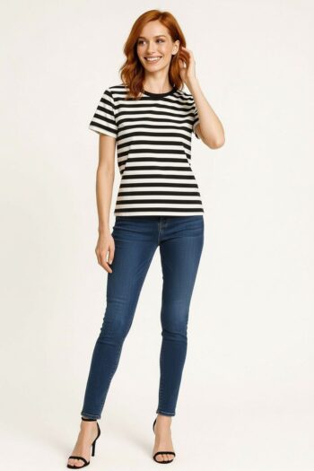 PLAYERA RAYAS MANGA CORTA