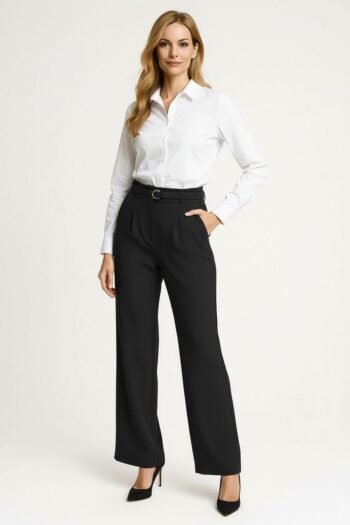 PANTALÓN CON CINTURÓN