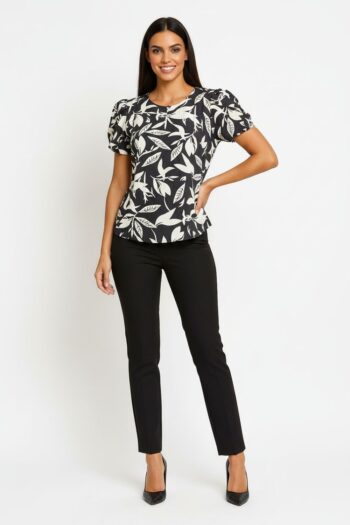 BLUSA MANGA CORTA DETALLE