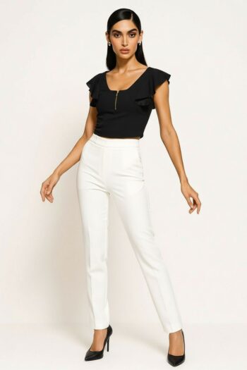 BLUSA ESCOTE CUADRADO CIERRE