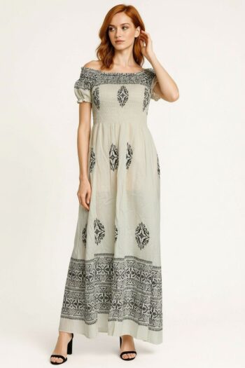 VESTIDO CAMPESINO CON ELÁSTICO