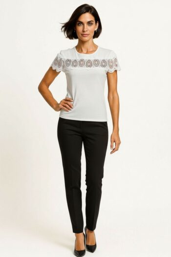 PLAYERA DETALLE TEJIDO SUPERIOR