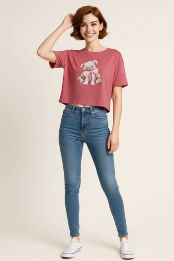 PLAYERA OSO DETALLE PERLAS