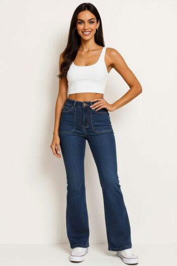 PANTALÓN ACAMPANADO TIRO ALTO