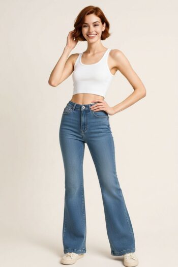 PANTALÓN WIDE LEG TIRO MEDIO BOLSAS