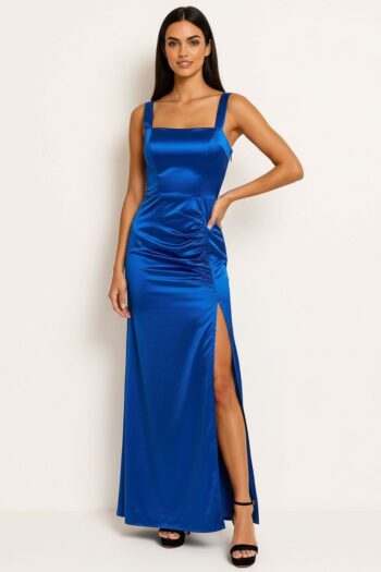 VESTIDO LARGO AJUSTE ESPALDA