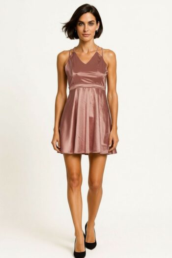 VESTIDO CORTO ESPALDA MULTITIRAS