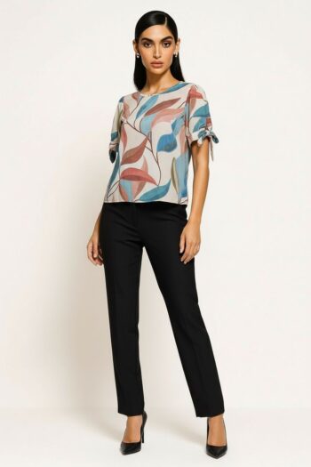 BLUSA AMARRE MANGA CORTA