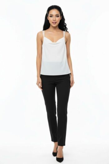 BLUSA TOP TIRANTES CUELLO DRAPEADO