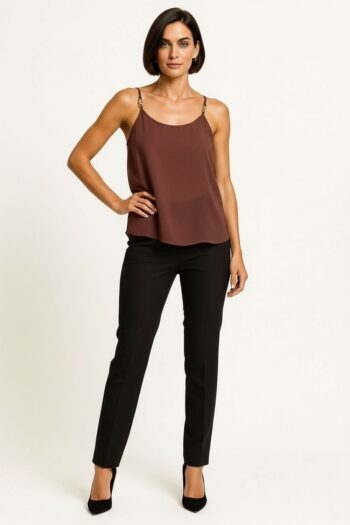 BLUSA TOP TIRANTES CON HERRAJE