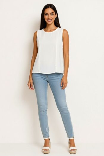 BLUSA SIN MANGAS ABERTURA LATERAL