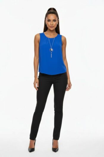 BLUSA SIN MANGAS CUELLO REDONDO