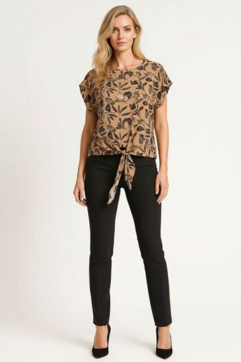 BLUSA MANGA CORTA LAZO FRENTE