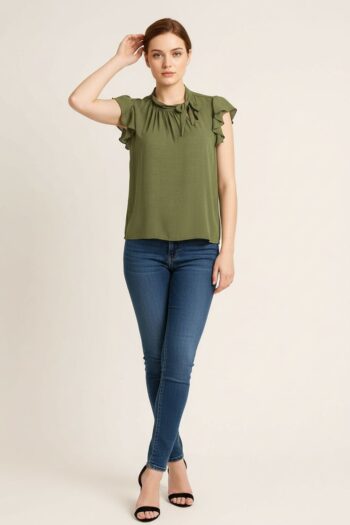 BLUSA CUELLO ALTO LAZO