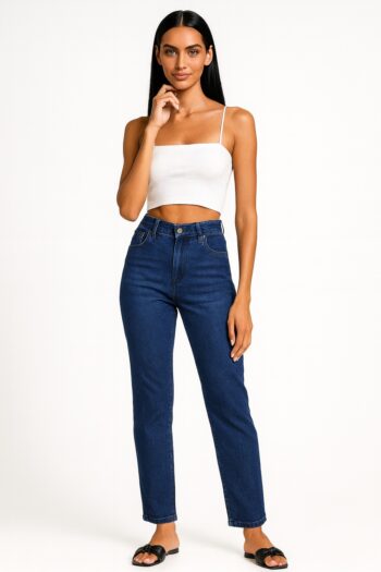 JEANS TIRO ALTO RECTO