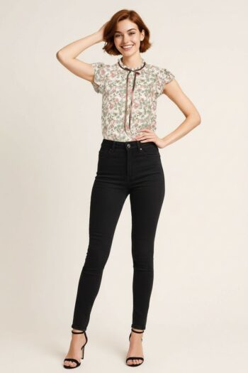 BLUSA MANGA CORTA DETALLE