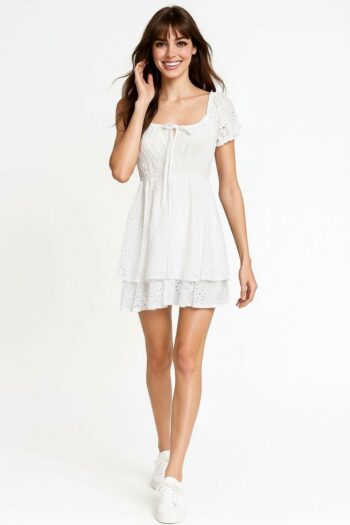 VESTIDO CAMPESINO CORTO AIRE