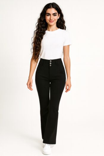 JEANS ACAMPANADO TIRO ALTO