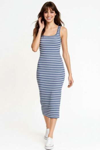 VESTIDO RIB AJUSTE CÓMODO