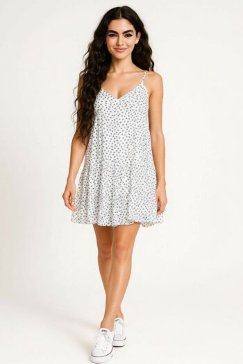 VESTIDO CORTO TIRANTES GAJOS