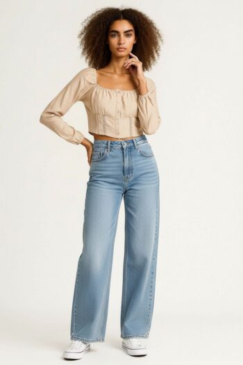 BLUSA MANGA LARGA CON BOTONES