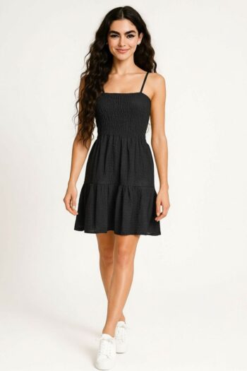 VESTIDO CREPÓN CRUNCH MIDI