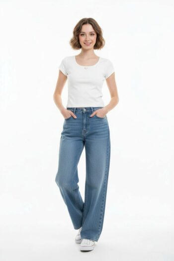 BLUSA TOP RIB MANGA CORTA DETALLE