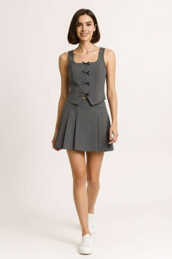 CONJUNTO FALDA TABLAS Y TOP