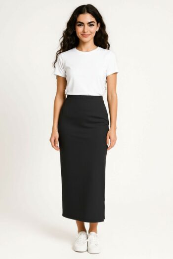 FALDA AJUSTE CON ABERTURA