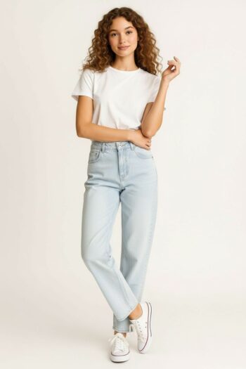 JEANS MEZCLILLA CORTE RECTO