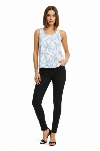 BLUSA SIN MANGA CORTE RECTO