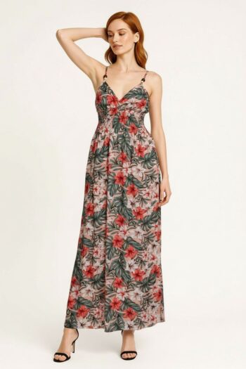 VESTIDO LARGO TIRANTE AJUSTABLE