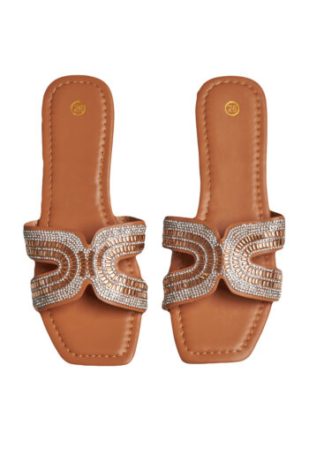 SANDALIA PISO CON PEDRERÍA