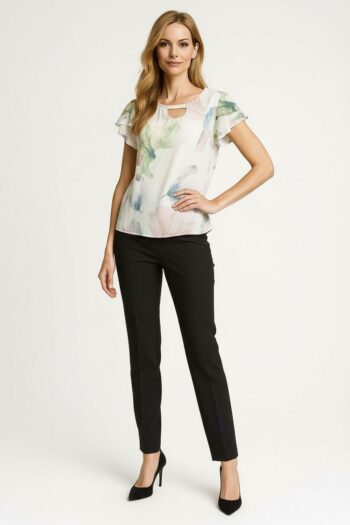 BLUSA DETALLE TRENZADO CUELLO