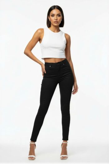 PANTALÓN SKINNY TIRO MEDIO