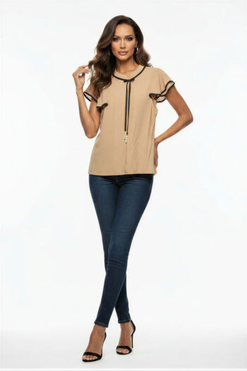 BLUSA CON LAZO DECORATIVO
