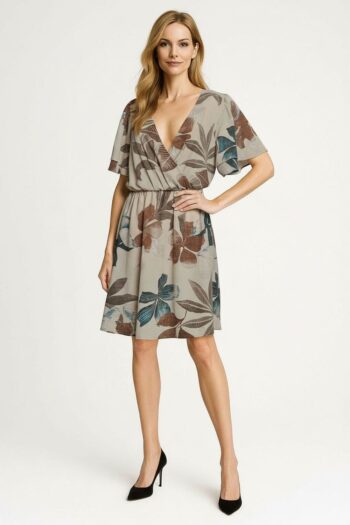 VESTIDO CORTO ESCOTE CRUZADO