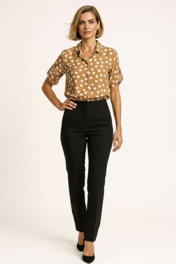 BLUSA CAMISERA MANGA CORTA