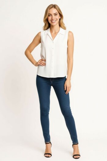 BLUSA CAMISERA SIN MANGAS